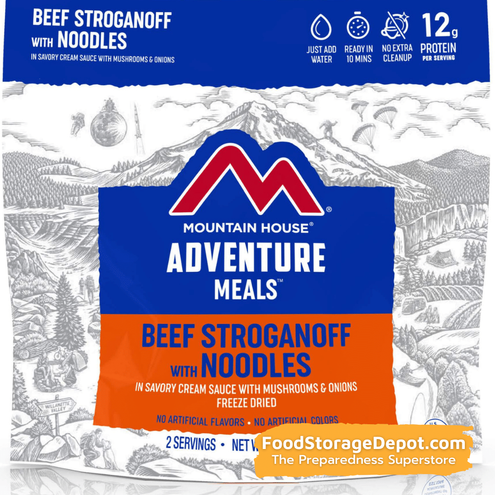 Freeze-Dried Beef Stroganoff Pouch - Mountain House