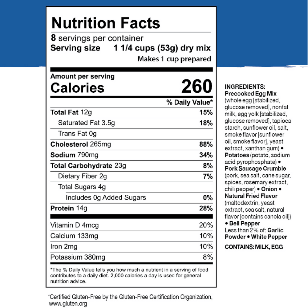 Freeze-Dried Breakfast Skillet Can - Mountain House (GF) Gluten Free