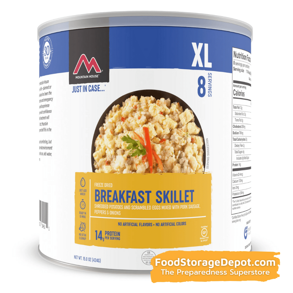 Freeze-Dried Breakfast Skillet Can - Mountain House (GF) Gluten Free