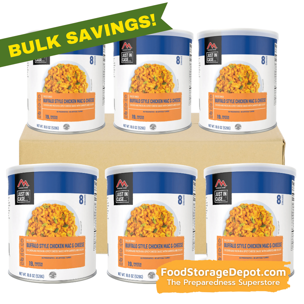 Freeze-Dried Buffalo Style Chicken Mac and Cheese Can - Mountain House