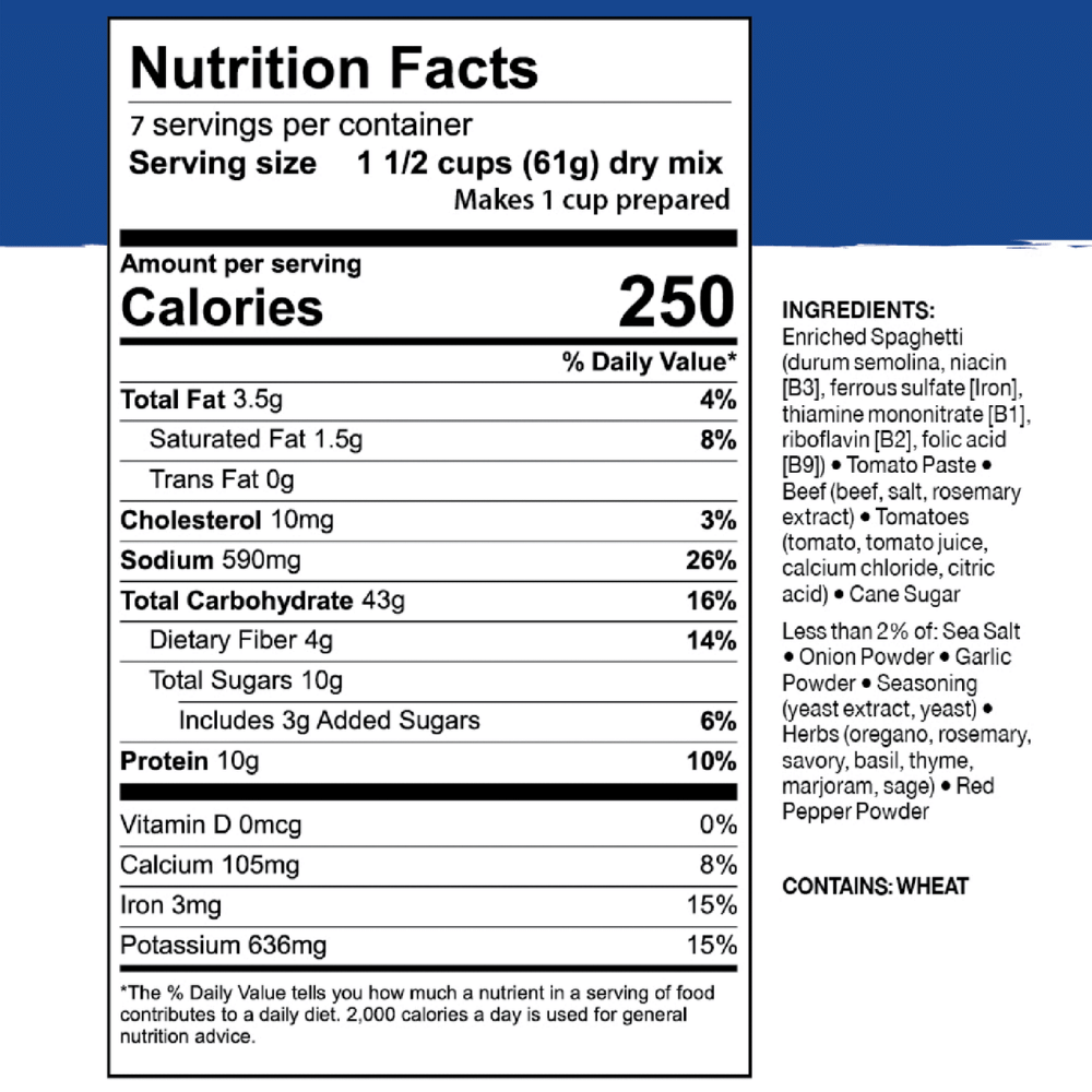 Freeze-Dried Spaghetti with Meat Sauce Can - Mountain House
