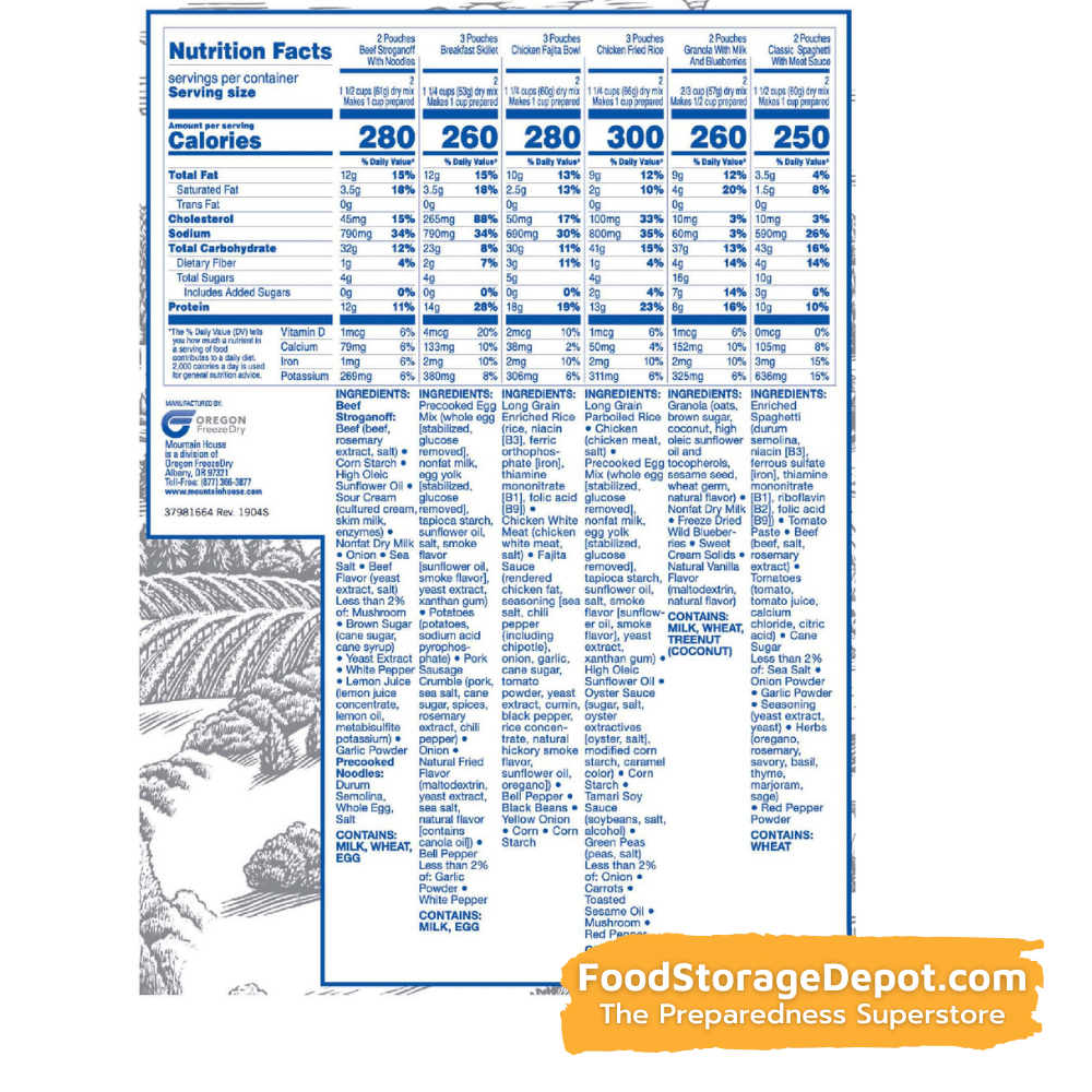 Mountain House 5-Day Expedition Bucket - 30 Servings