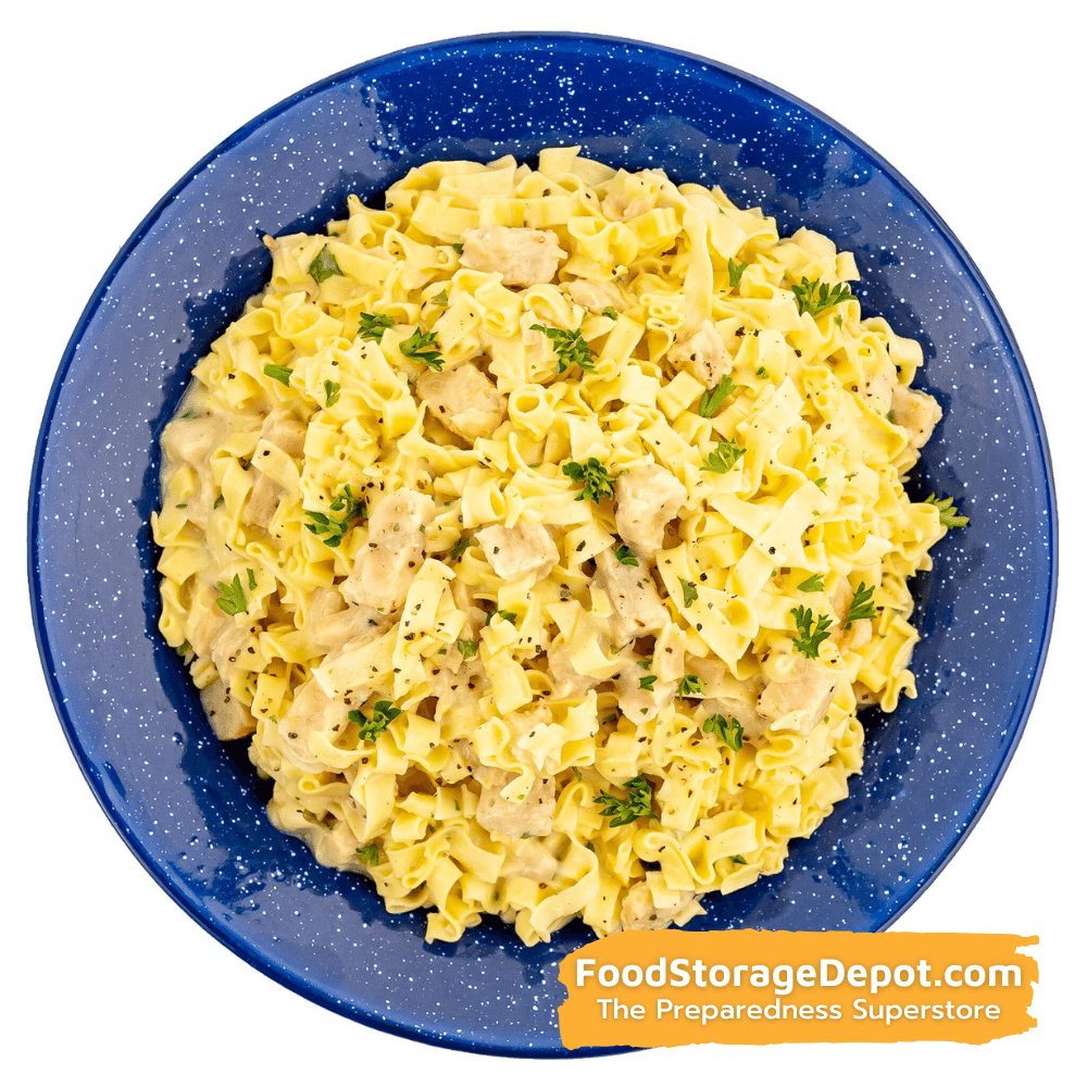 Freeze-Dried Fettuccine Alfredo with Chicken Can - Mountain House