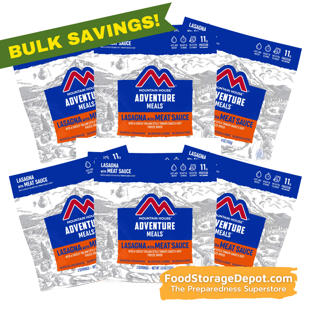 Freeze-Dried Lasagna with Meat Sauce Pouch - Mountain House