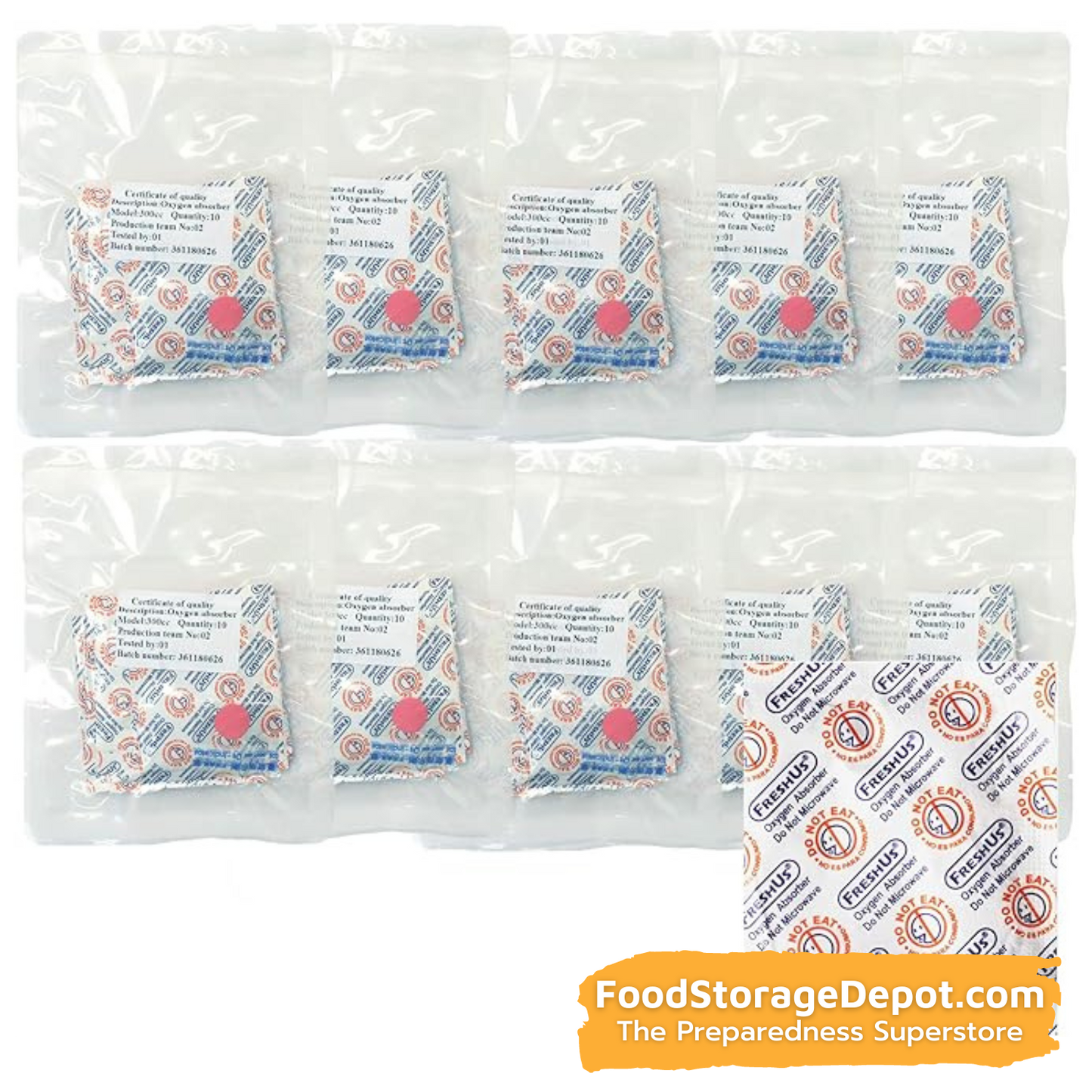 Oxygen Absorber 10 Pack (300 cc)