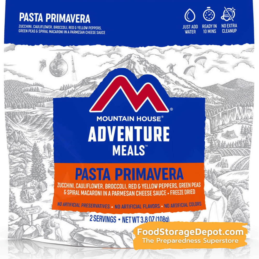 Freeze-Dried Pasta Primavera Pouch - Mountain House