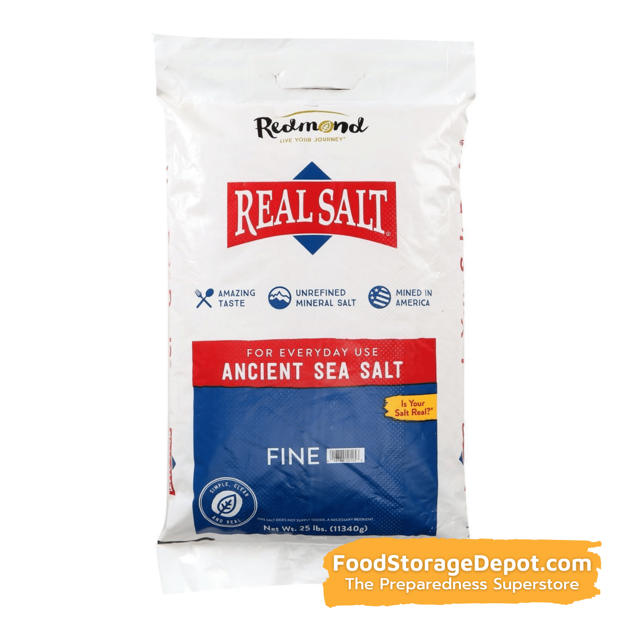 Redmond REAL Sea Table Salt (Fine Grind)