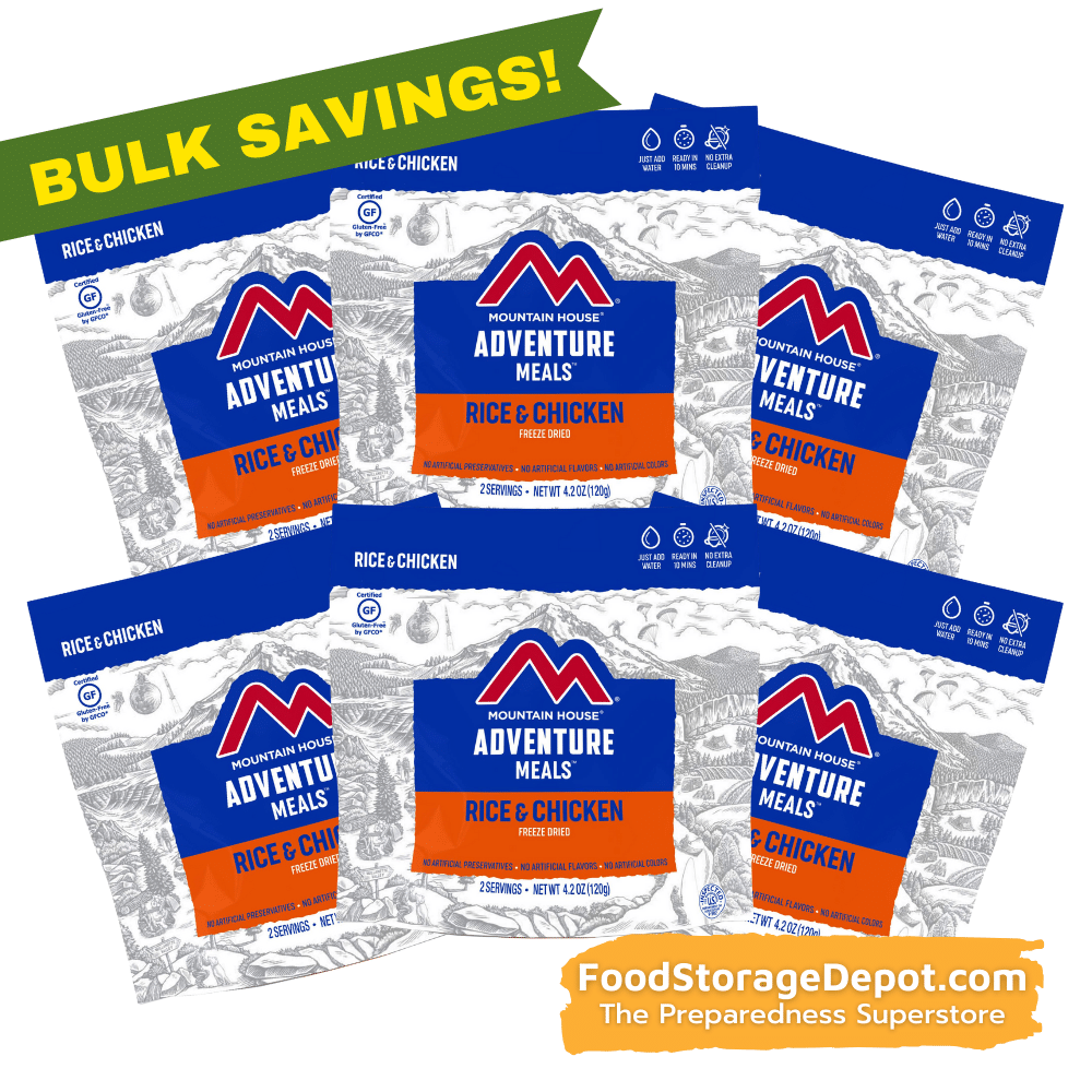 Freeze-Dried Rice and Chicken Pouch - Mountain House (GF) Gluten Free