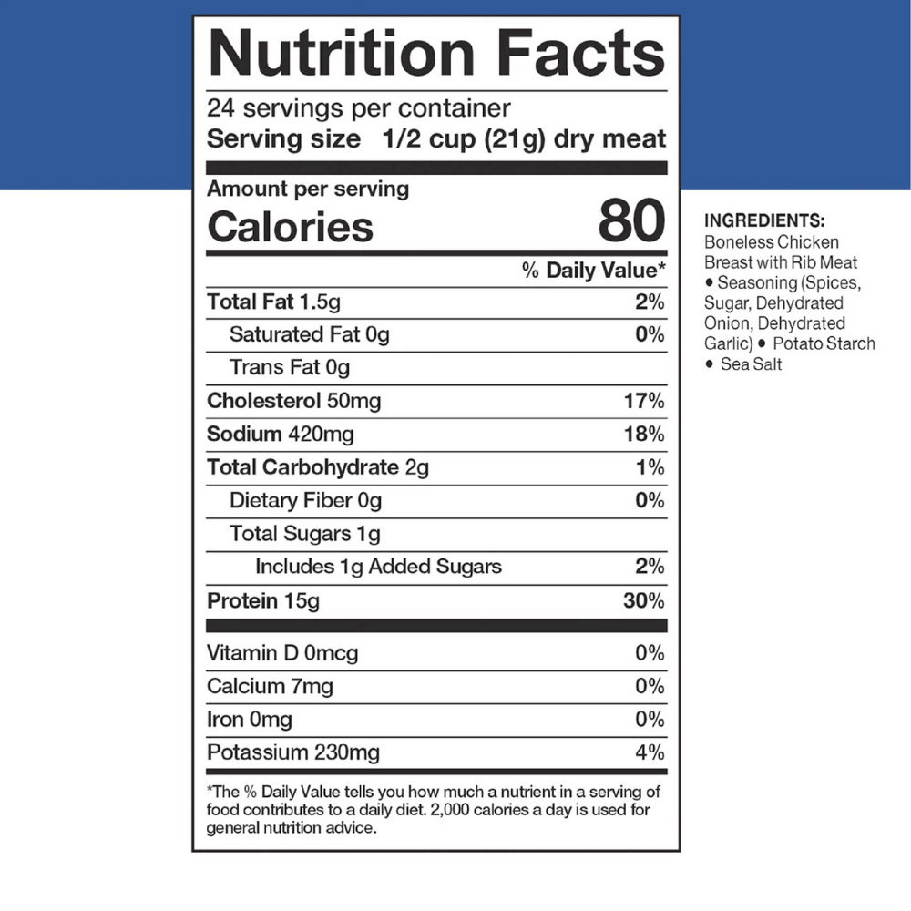 Freeze-Dried Seasoned Sliced Chicken Can- Mountain House