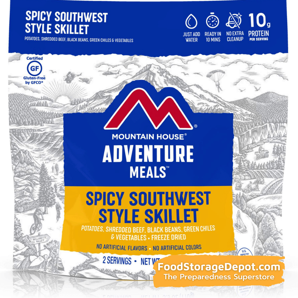 Freeze-Dried Spicy Southwest Skillet (Mountain House Pouch) - Gluten Free (GF)