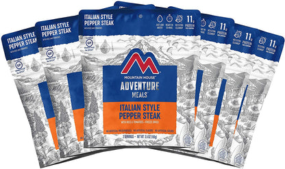 Freeze-Dried Italian Style Pepper Steak with Rice and Tomatoes Pouch - Mountain House (GF) Gluten Free