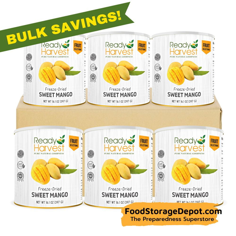 Freeze-Dried Mango 6 Can, emergency food