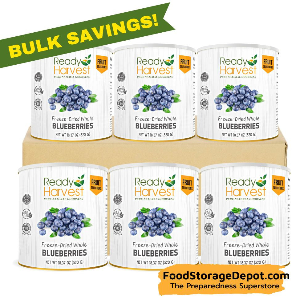 Ready Harvest Freeze-Dried Whole Blueberries (30-Year Shelf Life!)