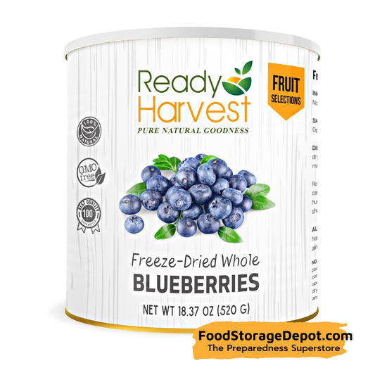 Ready Harvest Freeze-Dried Whole Blueberries (30-Year Shelf Life!)