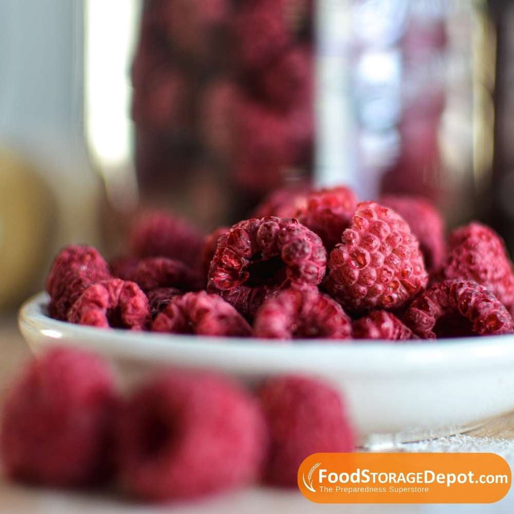 Ready Harvest Freeze-Dried Whole Raspberries (30-Year Shelf Life!)