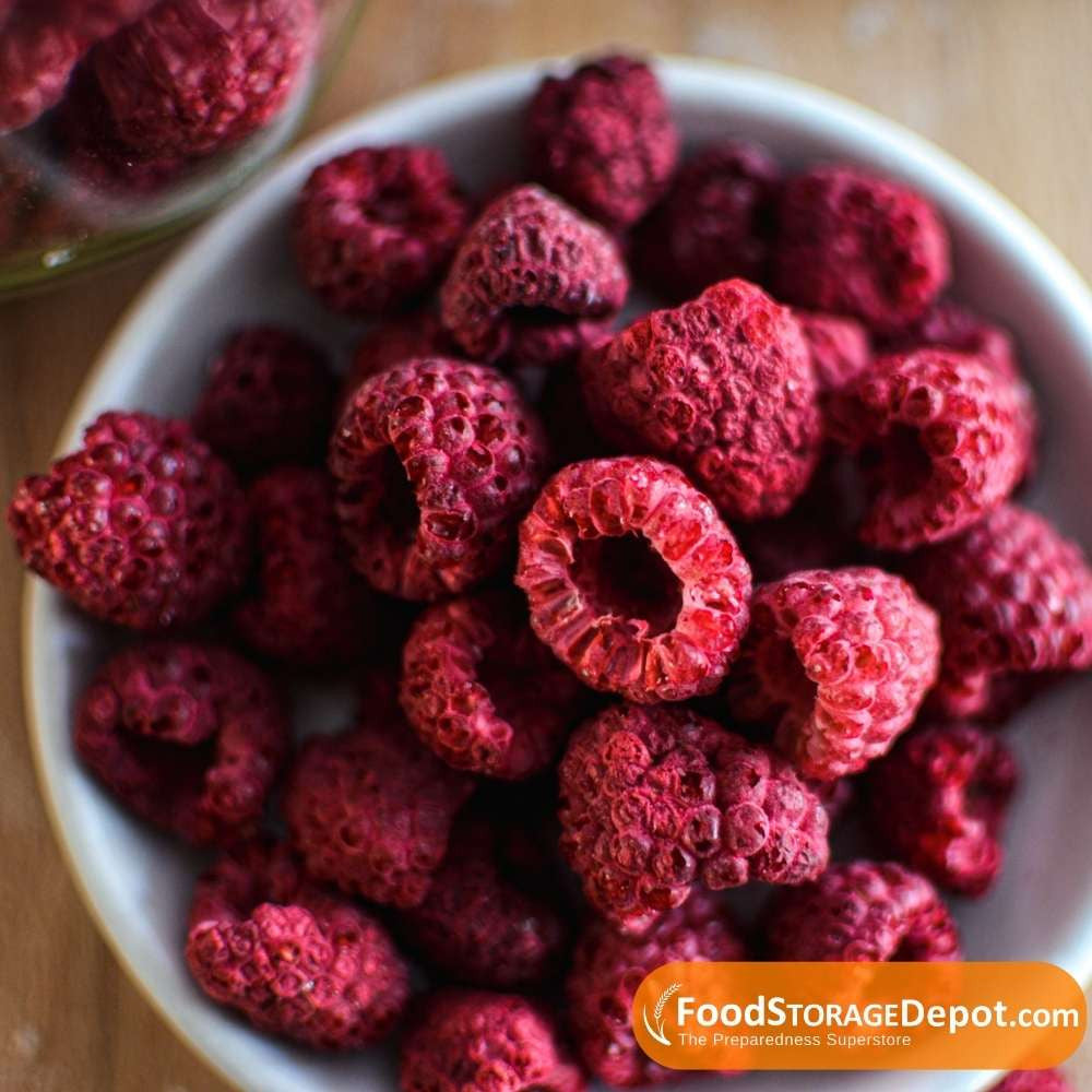Ready Harvest Freeze-Dried Whole Raspberries (30-Year Shelf Life!)