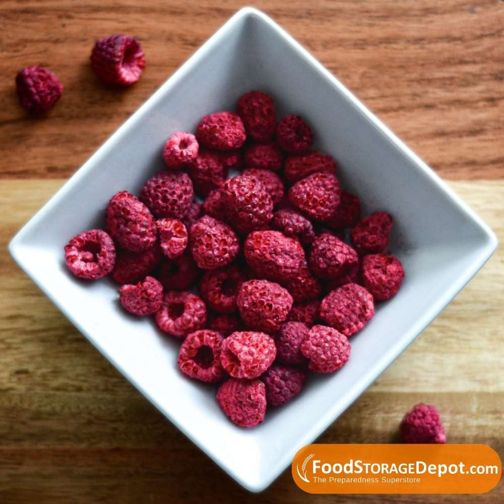 Ready Harvest Freeze-Dried Whole Raspberries (30-Year Shelf Life!)