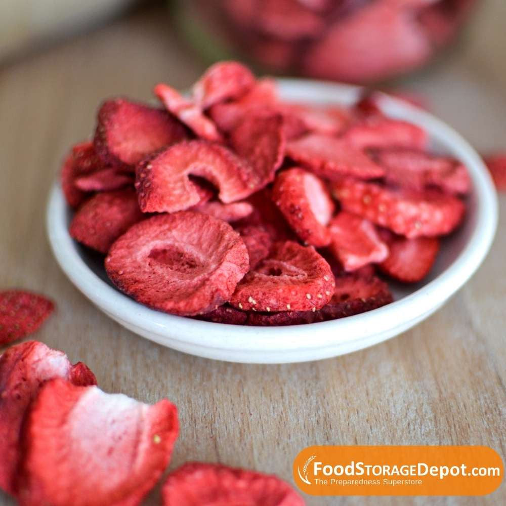 Ready Harvest Freeze-Dried Strawberry Slices (30-Year Shelf Life!)