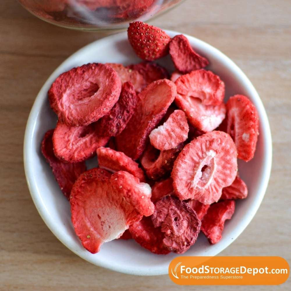 Ready Harvest Freeze-Dried Strawberry Slices (30-Year Shelf Life!)