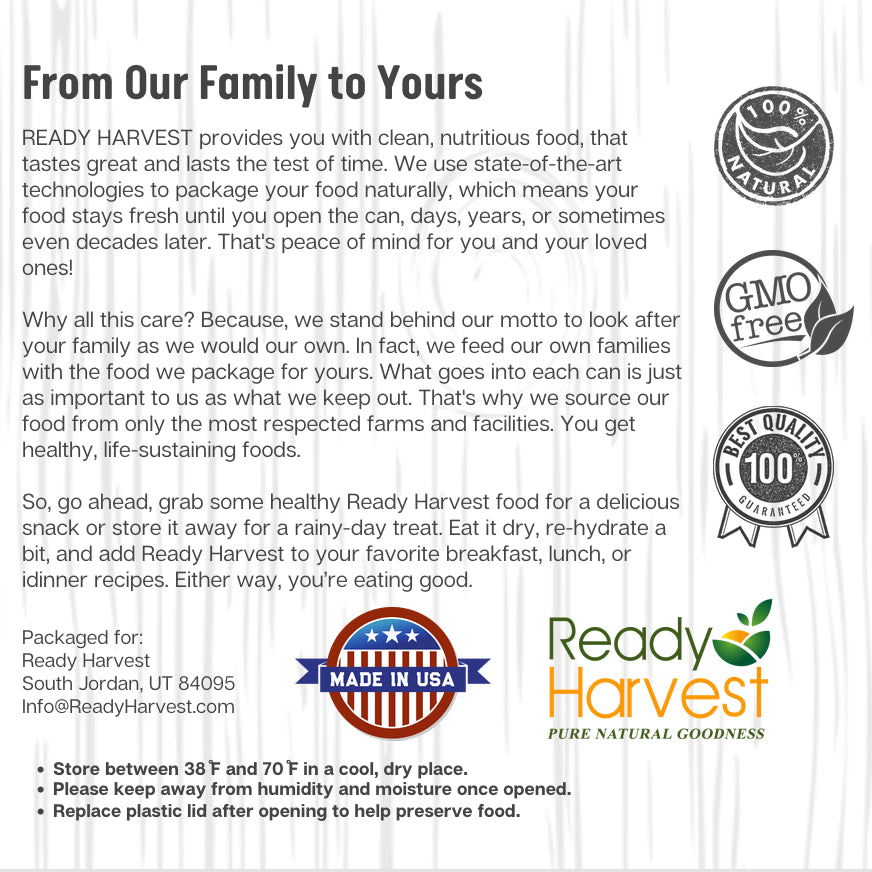 Ready Harvest Freeze-Dried Strawberry Slices (30-Year Shelf Life!)