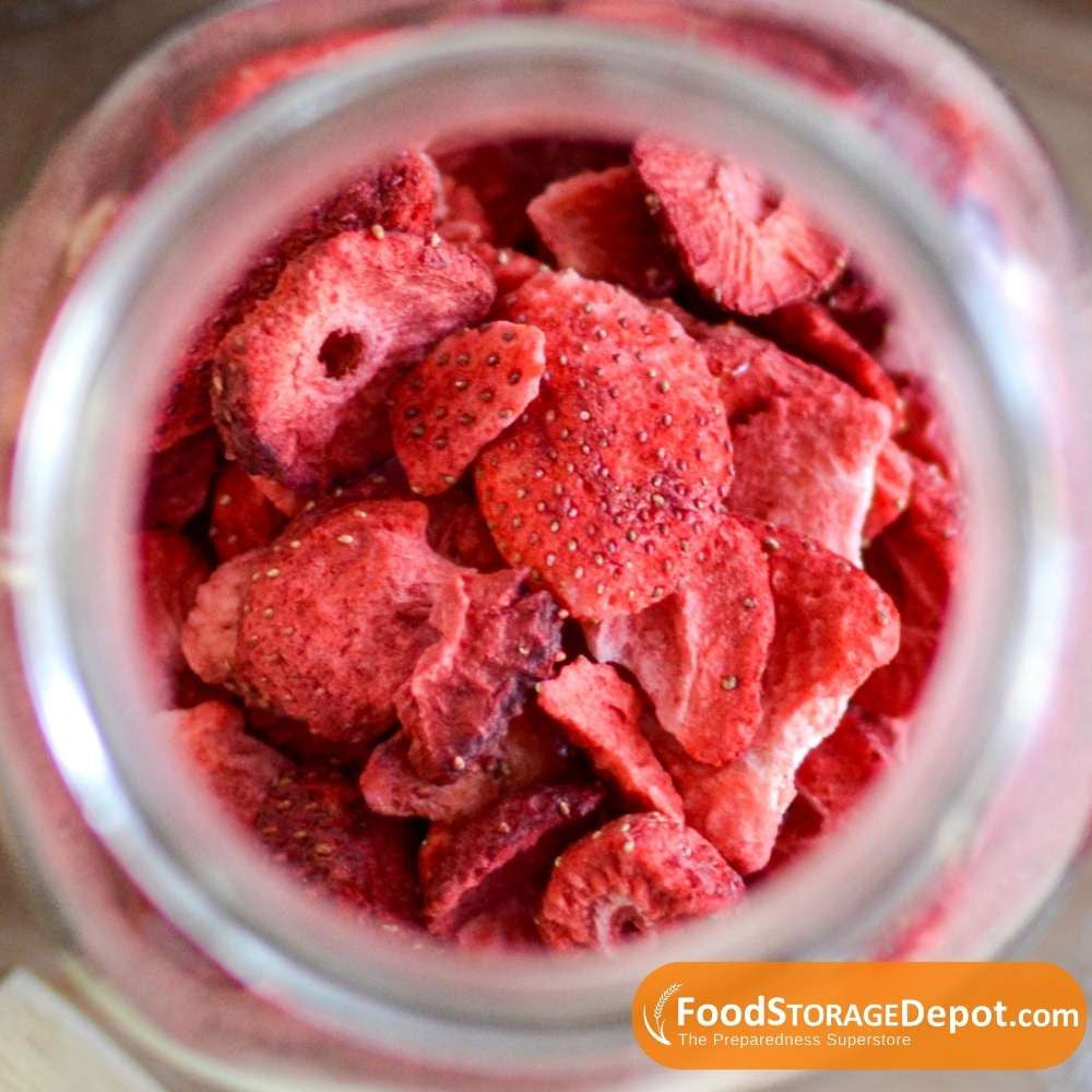 Ready Harvest Freeze-Dried Strawberry Slices (30-Year Shelf Life!)