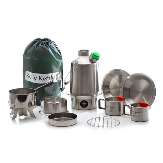 Kelly Kettle - Ultimate 'Base Camp' Stainless Steel Kit (Large)