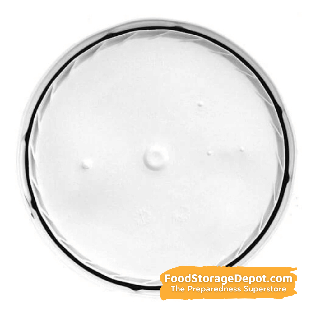 White Gasket Lid - 5 Gallon Bucket - Food Grade, Thick, Durable and Water-Tight