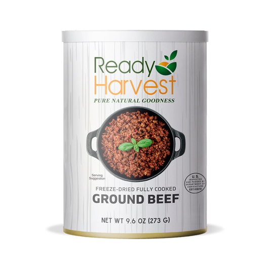Ready Harvest Pantry Can – Freeze-Dried Fully Cooked Ground Beef (9.6 oz)