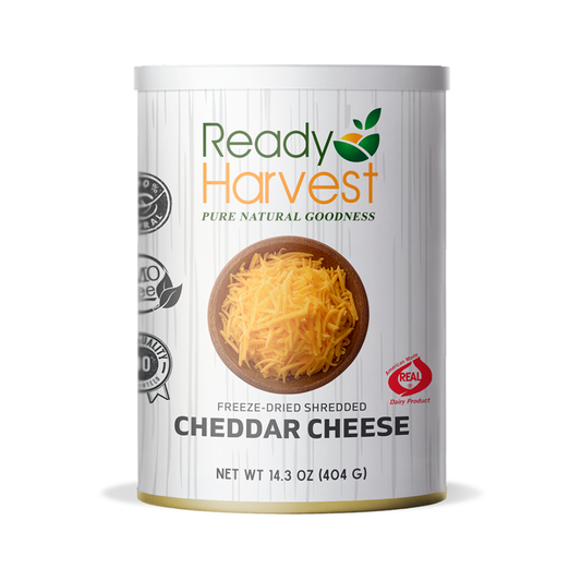 Ready Harvest Pantry Can – Freeze-Dried Shredded Cheddar Cheese (14.3 oz)
