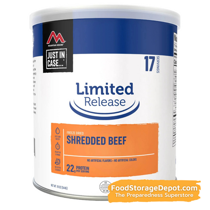 Freeze-Dried Shredded Beef Can - Mountain House