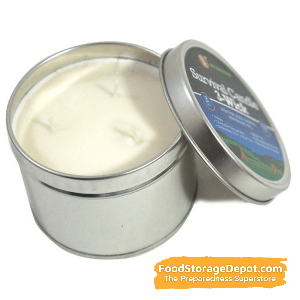 36-Hour Survival Candle (3 Wick-12 Hours Per Wick)