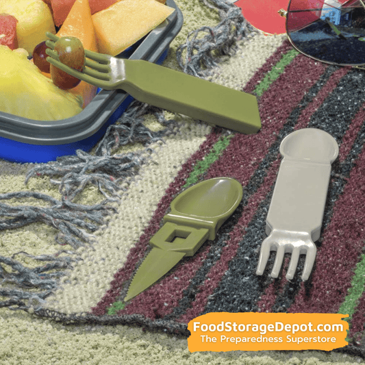 4-IN-1 Snapatite Fork, Spoon, Knife, Bottle Opener (2 Pack)