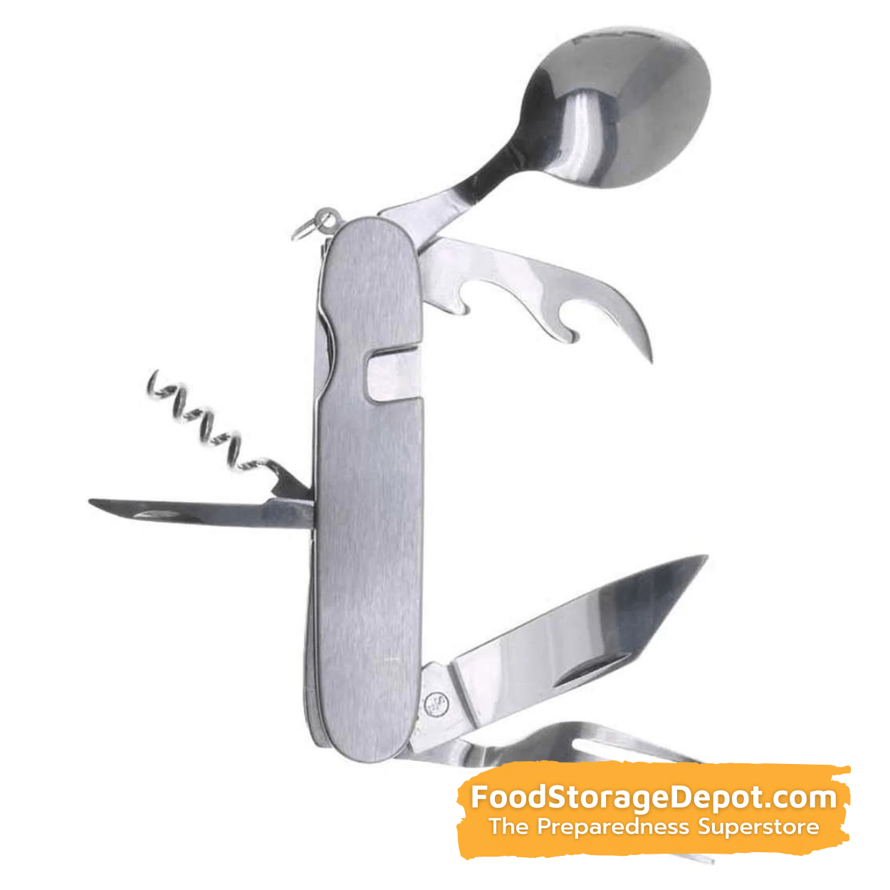 7-in-1 Stainless Steel Multi-Function Camping Tool and Utensils