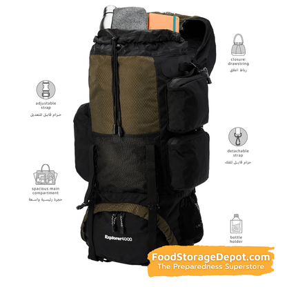 Backpack - Explorer 4000 (Great for 72-Hour Kits)