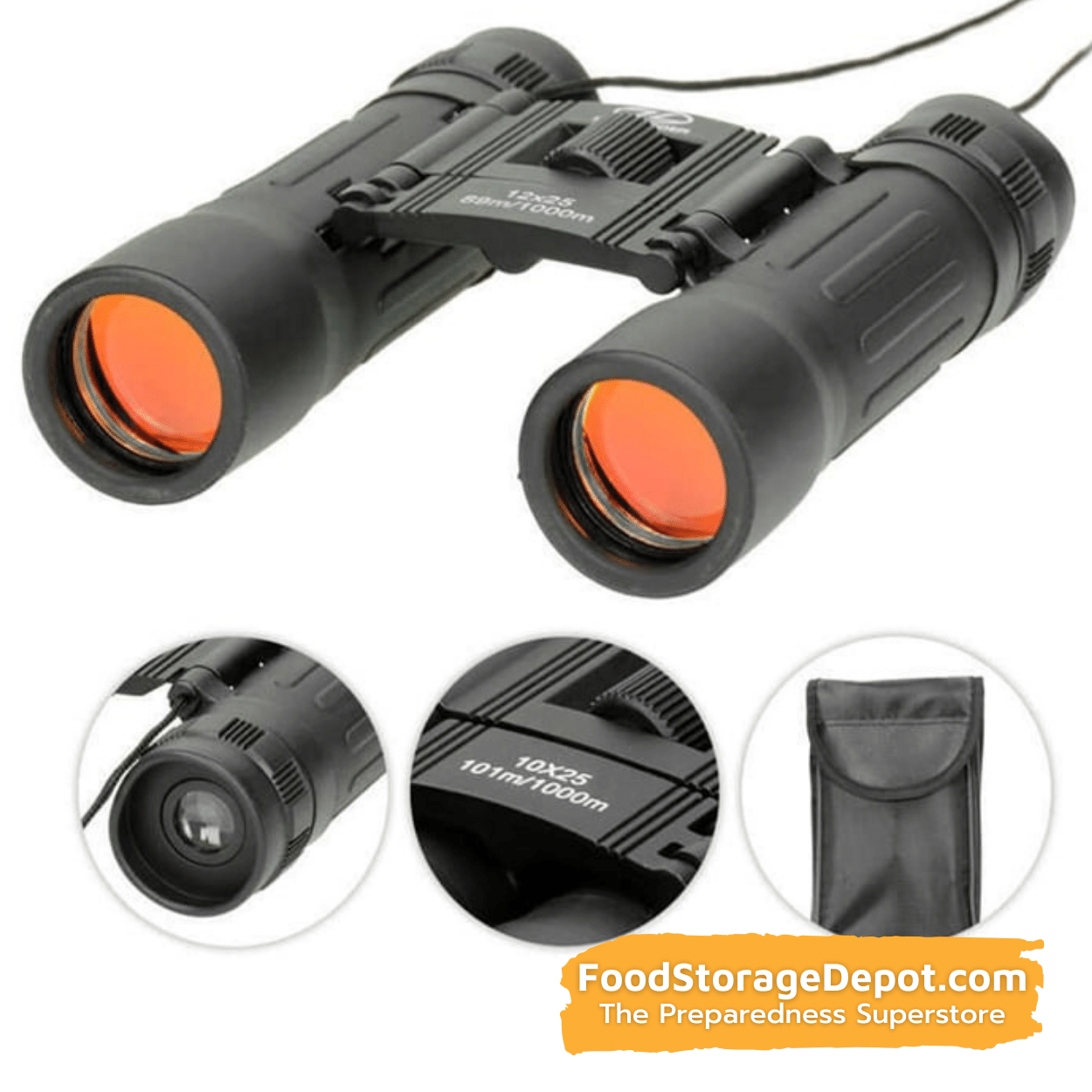 Compact Tactical Binoculars (10x25 magnification)