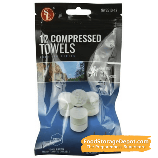 Compressed Disposable Towels (Expands to 8.5"x9.5")