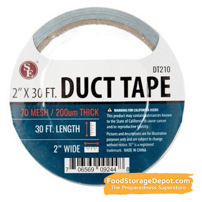 30-Feet Duct Tape in Gray Color (2" Width)