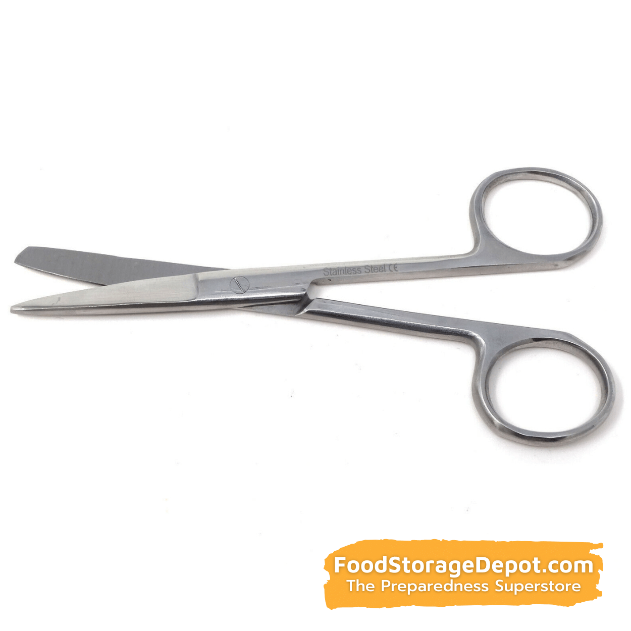 Emergency Stainless-Steel Sharp-Blunt Point Scissors (5.5")