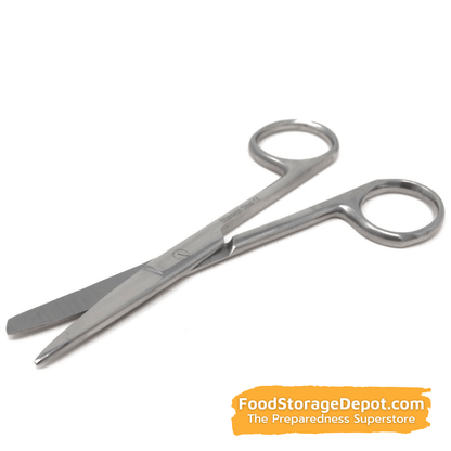 Emergency Stainless-Steel Sharp-Blunt Point Scissors (5.5")