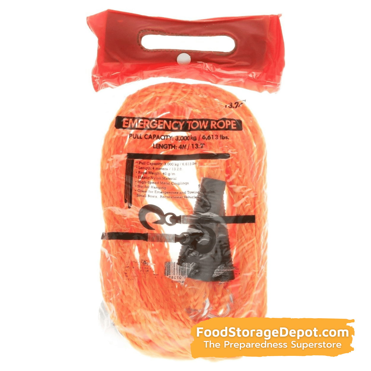 Emergency Tow Rope - 13.2ft Long (Pull Capacity 1760 Lbs)