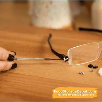 Emergency eyeglasses top