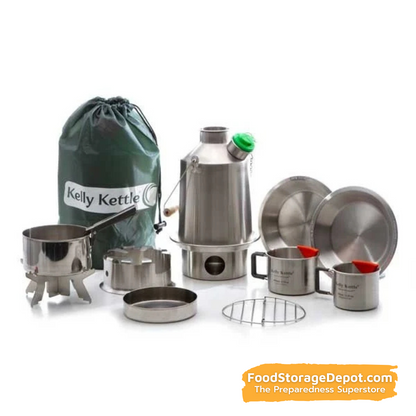 Kelly Kettle - Ultimate 'Base Camp' Stainless Steel Kit (Large)