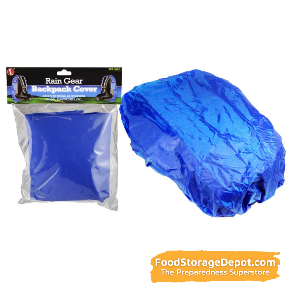 Blue Backpack Rain Cover