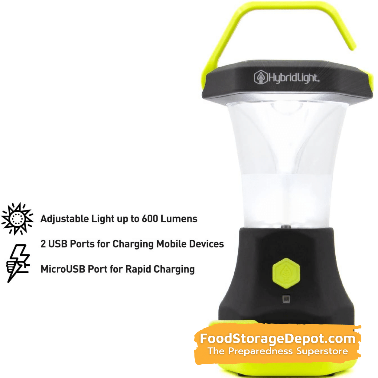 Hybrid Light - Atlas 600 Camping Lantern and Charger
