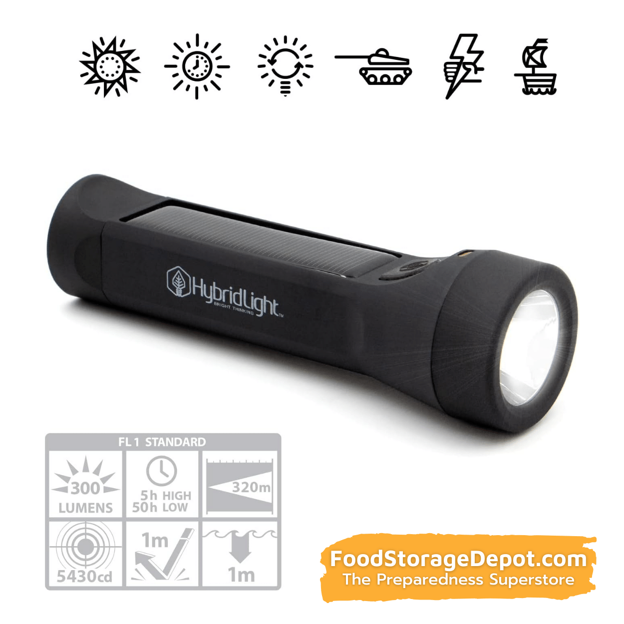 Hybrid Light - Journey 300 Flashlight & Charger