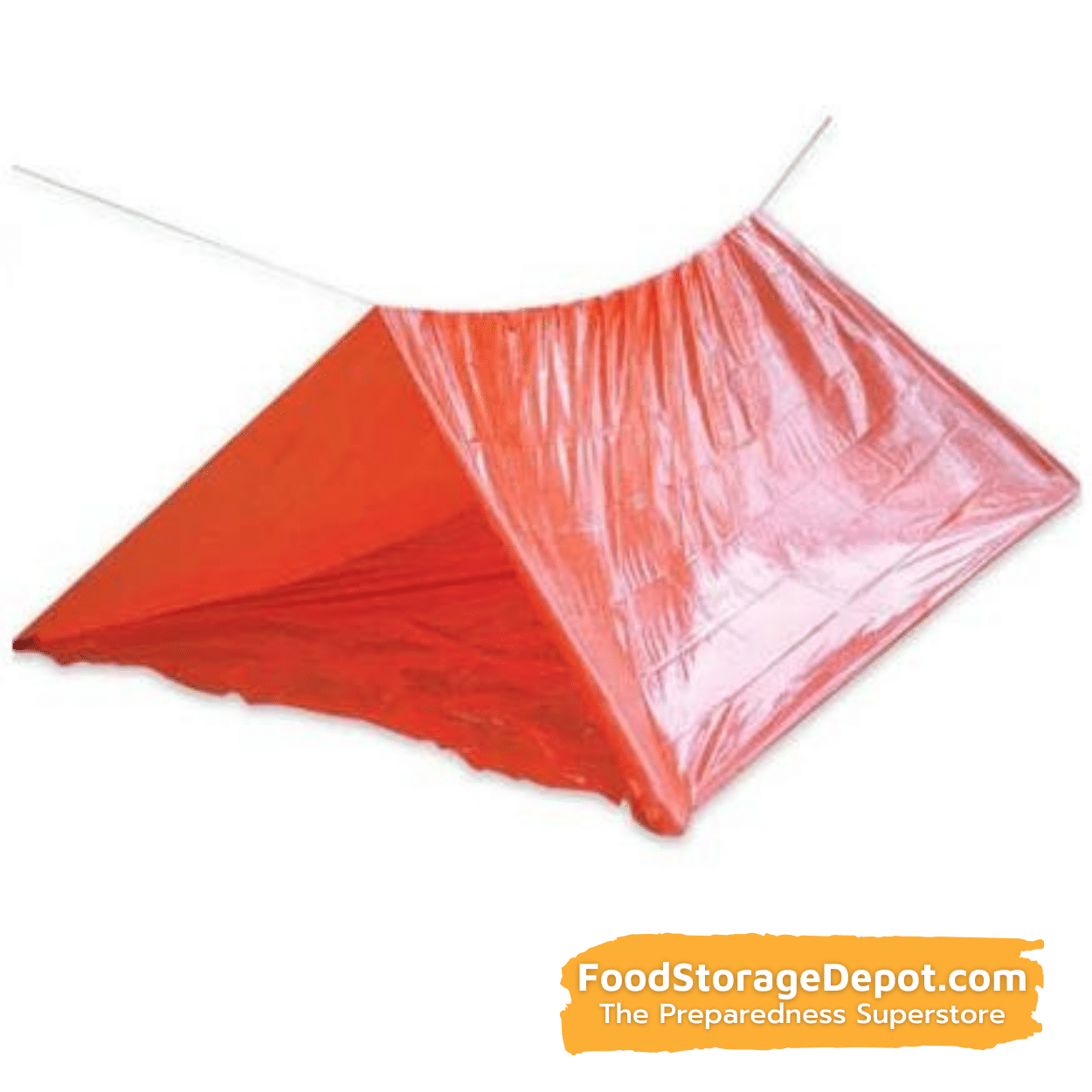 Lightweight Emergency Tube Tent and Shelter (Orange)