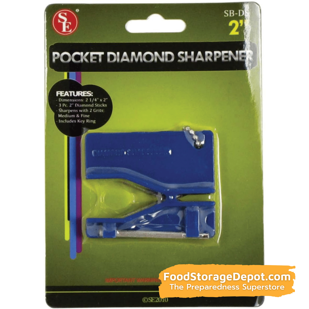 Pocket-Sized Diamond Sharpener For Knives & Scissors
