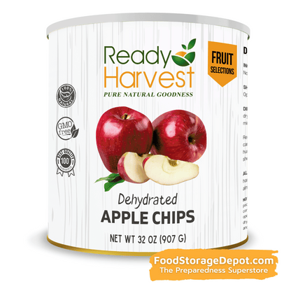 Ready Harvest Dehydrated Apple Chips (30-Year Shelf Life!)