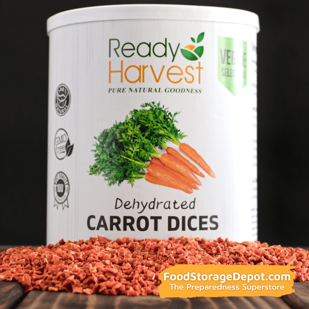 Ready Harvest Dehydrated Carrots (30-Year Shelf Life!)