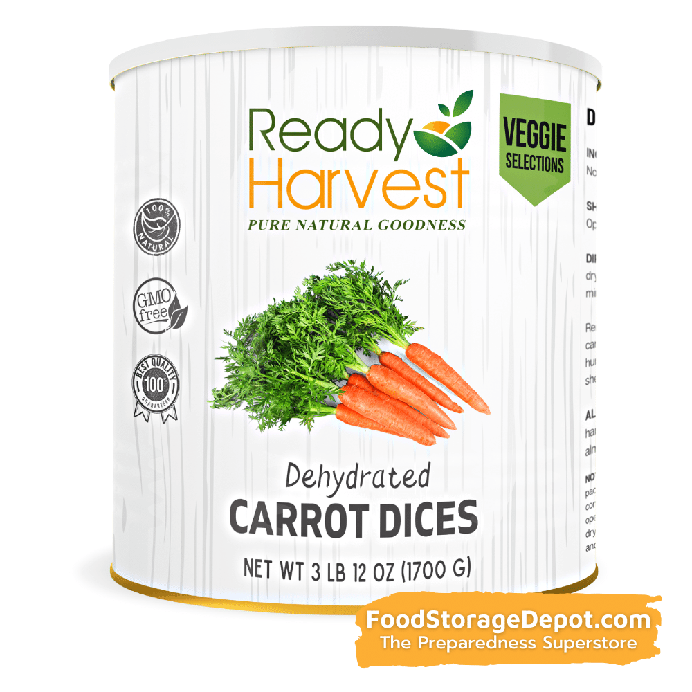 Ready Harvest Dehydrated Carrots (30-Year Shelf Life!)